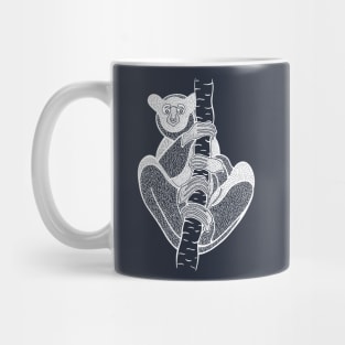 Babakoto or Indri - large lemur from Madagascar drawing Mug